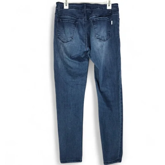 Nature Womens Skinny Jeans Dark Wash Stretch Denim Blue Size 11/29 - Picture 2 of 11